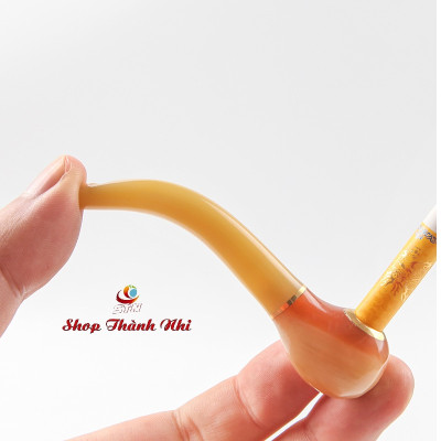 Tẩu thuốc sừng kiểu nhỏ tiền lợi dễ mang đi