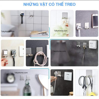 Móc Treo Cây Cạo Râu Cho Nam Trong Nhà Tắm, Móc Dán Tường Đa Năng, Sang Trọng, Bền Đẹp. TakyHome 2011bac