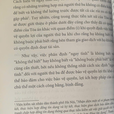 Bảo vệ quyền lợi của người thứ ba ngay tình (sách chuyên khảo)