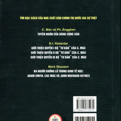 Tư bản: phê phán khoa kinh tế chính trị (tập thứ ba) – quyển III: toàn bộ quá trình sản xuất tư bản chủ nghĩa (Phần thứ hai: Chương XXIX – LII)