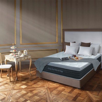 Nệm lò xo King Koil World Top_Sử dụng công nghệ Thêu Tên hoặc Thông Điệp_ Độ dày 30cm