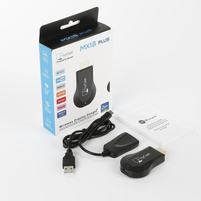 Bộ Truyền Tín Hiệu HDMI Không Dây Anycast MX18 Plus truyền hình ảnh từ điện thoại smartphone 3G 4G Wifi lên TV Full HDMI 1080P - Hàng Chính Hãng