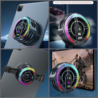 Tản nhiệt sò lạnh Led RGB TH06 PRo Ai Gaming siêu mát cho máy tính bảng hàng nhập khẩu