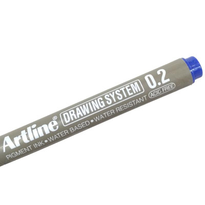 Bút Vẽ Kỹ Thuật 0.2 mm - Artline EK-232-BL - Màu Xanh Dương