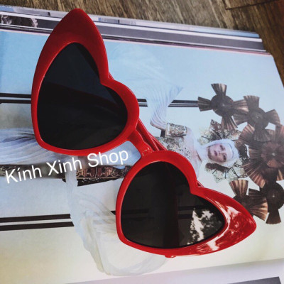 Kính râm thời trang hình trái tim ulzzang Hàn Quốc