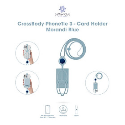 CrossBody PhoneTie 3-Card Holder hàng chính hãng Bone