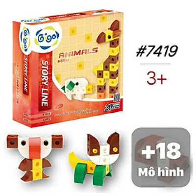 Đồ Chơi Lắp Ráp Thế Giới Động Vật - Animals Mini #7419 (63 Mảnh Ghép)
