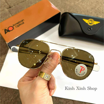 Kính râm Cơn Ao P Mắt Thủy tinh cao cấp - Công nghệ Polarized chống chói lóa bảo vệ mắt