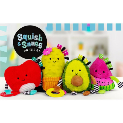 Móc Treo Nhồi Bông Quả Bơ - Squish And Snugg On The Go Avocado