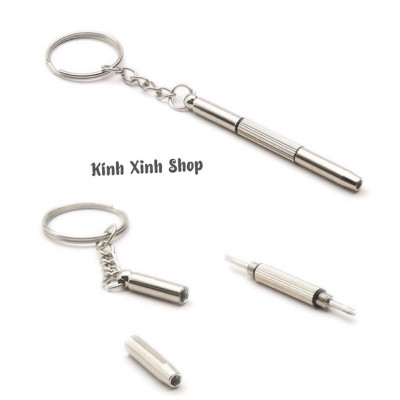 Gọng Kính cận, Kính giả cận Mắt vuông kim loại tăm Hàn Quốc cho Nam và nữ + tặng tuavit Kính xinh mini đa năng