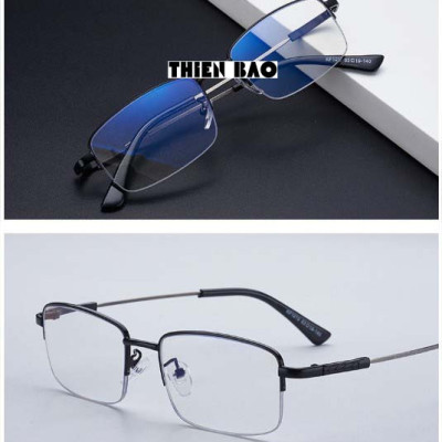 Kính lão thị, kính viễn thị Nam nữ  hàng đẹp xẻ cước KVM367 chống as xanh Gọng TITANIUM càng dẻo chuẩn độ
