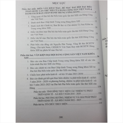 Văn Kiện Đại Hội Đảng Cộng Sản Việt Nam Khóa XIII Và Danh Sách Ban Chấp Hành Trung Ương Đảng