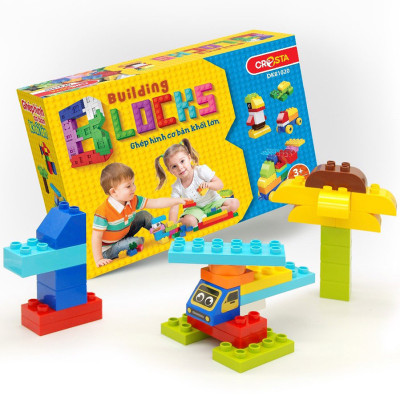 Đồ chơi lắp ráp ghép hình cơ bản khối lớn - CRESTA DK81020 (52 chi tiết)