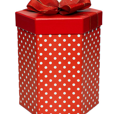 HỘP QUÀ LỤC GIÁC L012 - 16 X21 CM