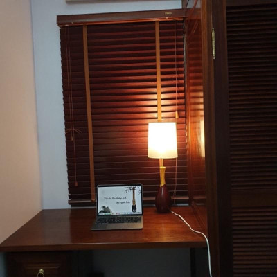 Đèn bàn hiện đại gỗ cổ đồng cao cấp chính hãng Việt Make, đèn nhà gỗ, đèn hoàng gia, tặng kèm bóng led 