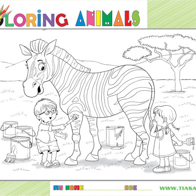 Xếp hình Tia Sáng  Ngựa vằn  (30 Mảnh Ghép) - Tặng kèm tranh tô màu cho bé