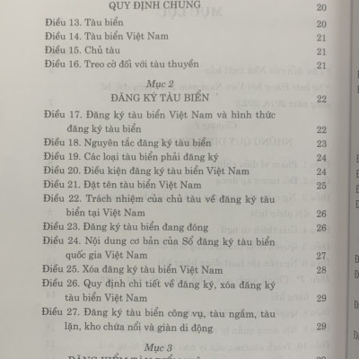 Bộ luật Hàng hải Việt Nam năm 2015 (sửa đổi bổ sung 2018, 2023)