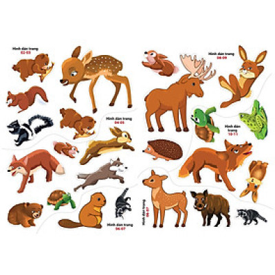 Sách - Sticker dán hình thông minh - Thám Hiểm Rừng Xanh 