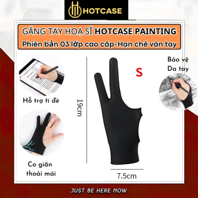 [Chống chạm nhầm] Găng tay hoạ sĩ hiệu HOTCASE bản đặc biệt 3 lớp hỗ trợ vẽ trên trên cho điện thoại, cho iPad, máy tính bảng, cho wacom cho iPhone - Hàng nhập khẩu