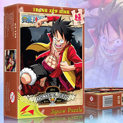 Tranh xếp hình Tia Sáng  Monkey D.Luffy ( 63 mảnh)