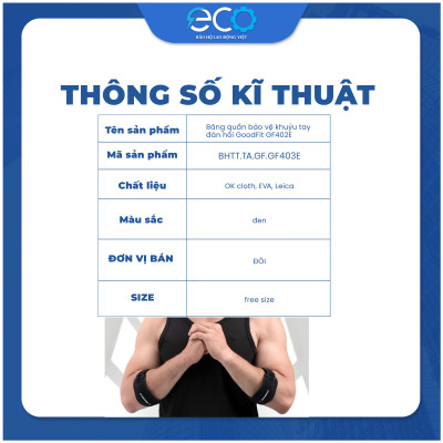 Băng quấn bảo vệ khuỷu tay GoodFit GF403E hỗ trợ tập Gym,Yoga băng khuỷu tay, bó khuỷu tay (1 chiếc)