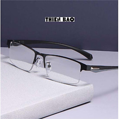 Gọng kính thời trang NAM NỮ 0 độ ( Có bán độ lão thị, viễn thị trung niên) nửa viền thể thao cực đẹp KT17 tròng Nhật bản cao cấp loại I nhẹ nhàng thoải mái