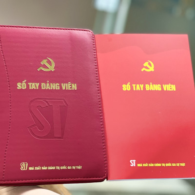 Sổ tay Đảng viên bìa giả da - bản in 2024