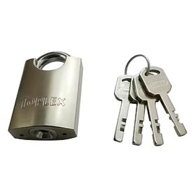 Ổ khóa TOPLEX 1202A-40 mm cao cấp, an toàn, chống cắt, chống chìa giả, thân hợp kim thép, lõi hợp kim đồng.