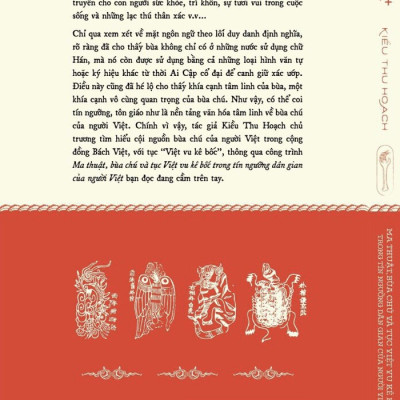 MA THUẬT, BÙA CHÚ VÀ TỤC VIỆT VU KÊ BỐC TRONG TÍN NGƯỠNG DÂN GIAN CỦA NGƯỜI VIỆT - Kiều Thu Hoạch - (bìa mềm)