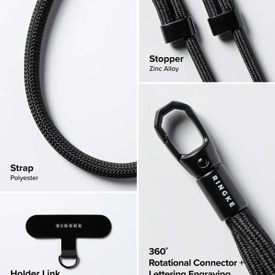 Dây đeo RINGKE Holder Link Flow Shoulder Strap Y-Type - Hàng Chính Hãng