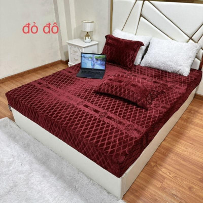 "Ga Gối 3 Món Nỉ Nhung CoCo siêu ấm - lựa chọn hoàn hảo cho mùa đông"