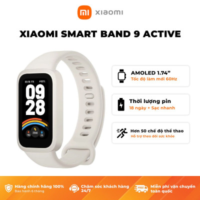 Vòng Đeo Tay Thông Minh Xiaomi Smart Band 9 Active – Hàng Chính Hãng