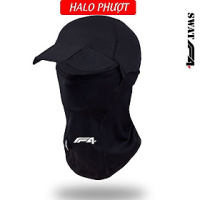 Khăn Trùm Khăn Ninja Có Lưỡi Trai Chống Nắng SWAT F4, Vải Thun Lưới Cao Cấp Siêu Thoáng Mát Co Giãn