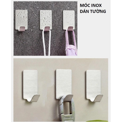 Móc Dán Tường Chịu Lực Nhỏ Gọn, Móc Inox Chắn Chắn, Móc Dính Tường Siêu Dính, Treo Đồ Đa Năng, Tiện Dụng Gia Đình, Taky Home 2002