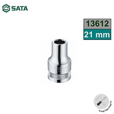 Đầu tuýp 12 PT. 21mm 1/2" - 13612 SATA