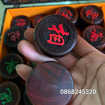 Quân cờ tướng gỗ trắc kt 4.5 dầy 1.6cm 