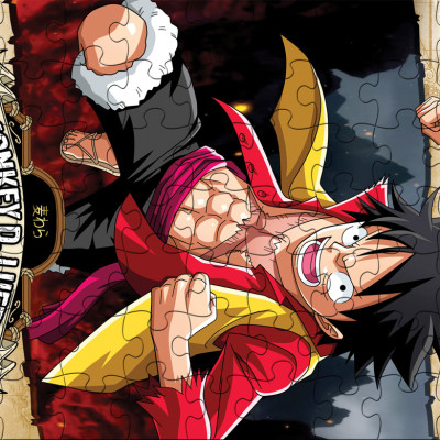 Tranh xếp hình Tia Sáng  Monkey D.Luffy ( 63 mảnh)