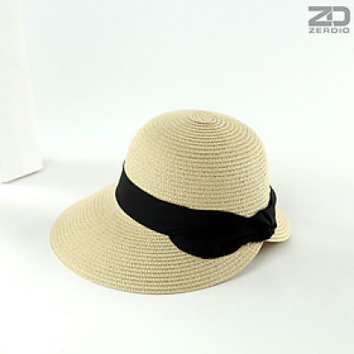 Mũ Cói Đi Biển Nữ Chống Nắng, Nón Rơm Phong Cách Hàn Quốc MCDBN06