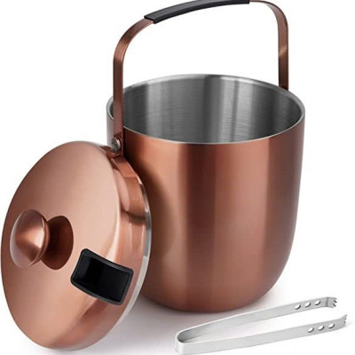 Xô đá inox ICE BUCKET màu đồng Hàng chính hãng