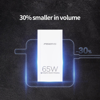 Bộ Sạc Nhanh Pisen Pro - GaNUltra 65W 2C1A - Pisen CC1200