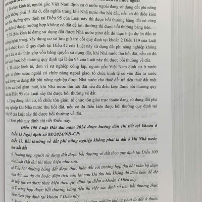 Chỉ dẫn áp dụng Luật Đất đai năm 2024
