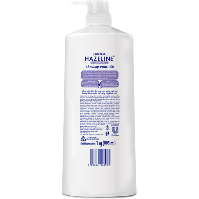 Sữa tắm dưỡng thể thiên nhiên trắng sáng da Hazeline 1KG - Sữa ong chúa hoa ly