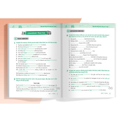 Sách - Ngữ Pháp Tiếng Anh Nâng Cao Lớp 7 - Tập 1 - Megabook