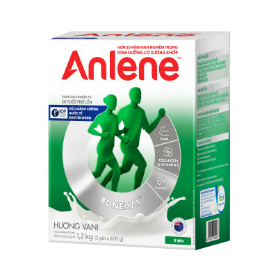 Combo 3 Sữa Bột Anlene Hương Vanilla (Hộp giấy 1200g)