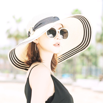 Nón nữ mũ rộng vành đi biển du lịch dã ngoại mẫu mới dona220410211