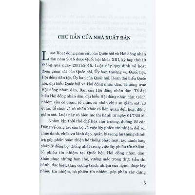 Sách - Luật Hoạt Động Giám Sát Của Quốc Hội Và Hội Đồng Nhân Dân (Hiện Hành) (Sửa Đổi Năm 2023) - NXB Chính Trị Quốc Gia