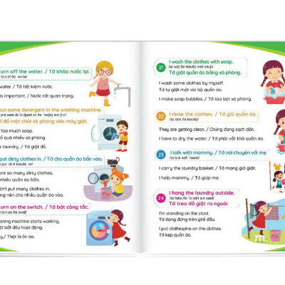 Sách 900 Câu Tiếng Anh Giao Tiếp Thường Dùng Hàng Ngày - Cẩm Nang Cho Mẹ Cùng Con Học Tiếng Anh Mỗi Ngày (Kèm File Nghe)