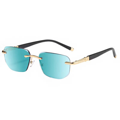 Kính lão đọc sách không viền mặt xanh kiểu dáng đẹp A13