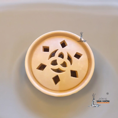 Bếp Xông Thảo Dược Gốm Đất Nung Tự Nhiên (terracotta) D15cm x H7cm