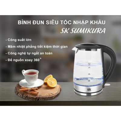 Bình đun siêu tốc 1.8 lít SK Sumikura SKK-5807 - Hàng chính hãng